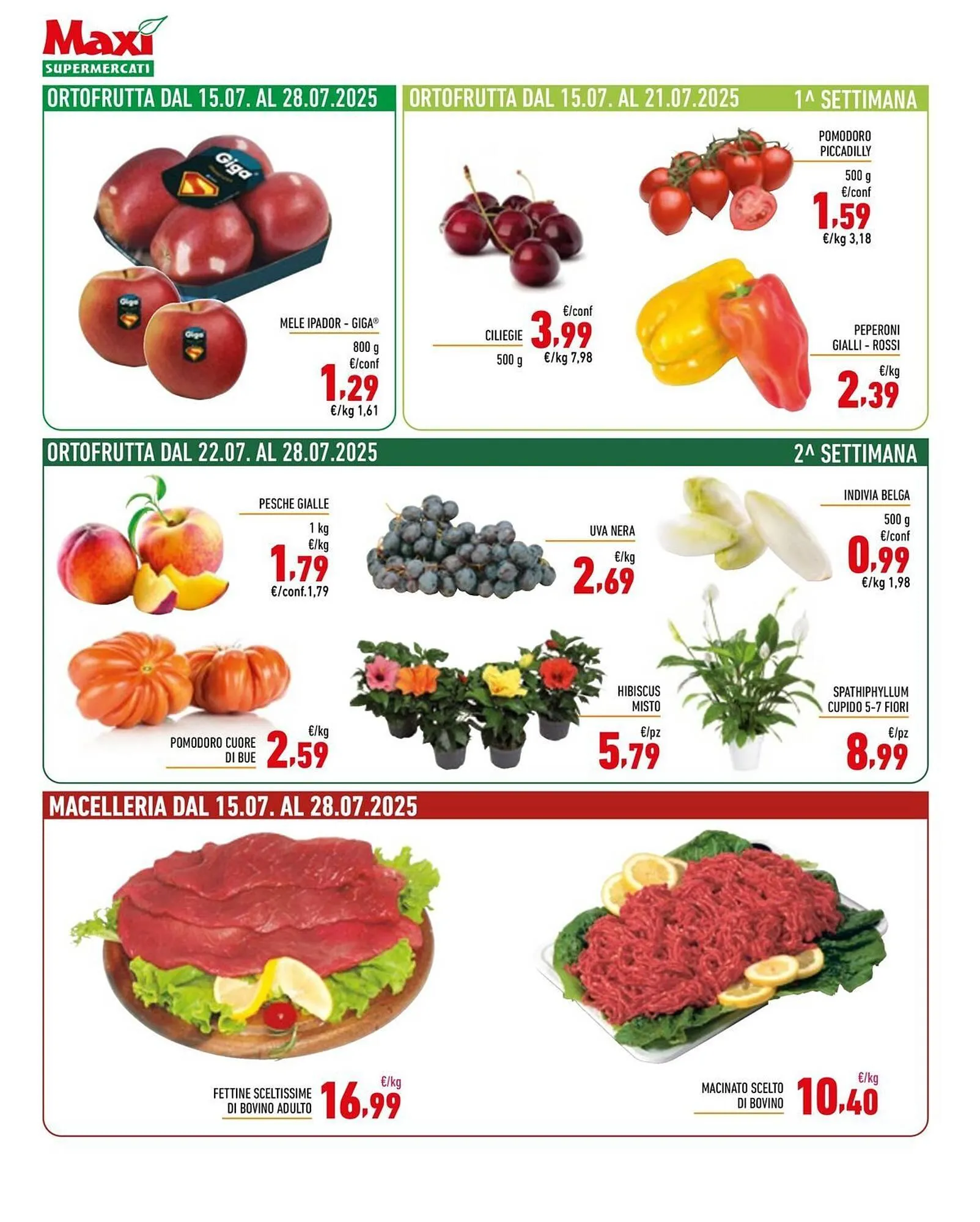 Volantino Maxi Supermercati da 15 luglio a 28 luglio di 2025 - Pagina del volantino 4
