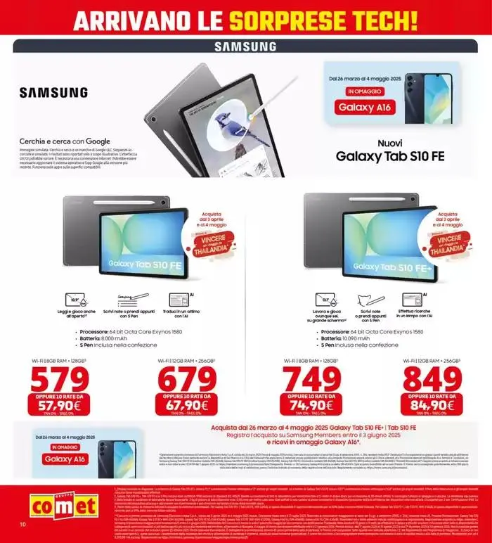 Sorprese tech da Comet! da 17 aprile a 28 aprile di 2025 - Pagina del volantino 10