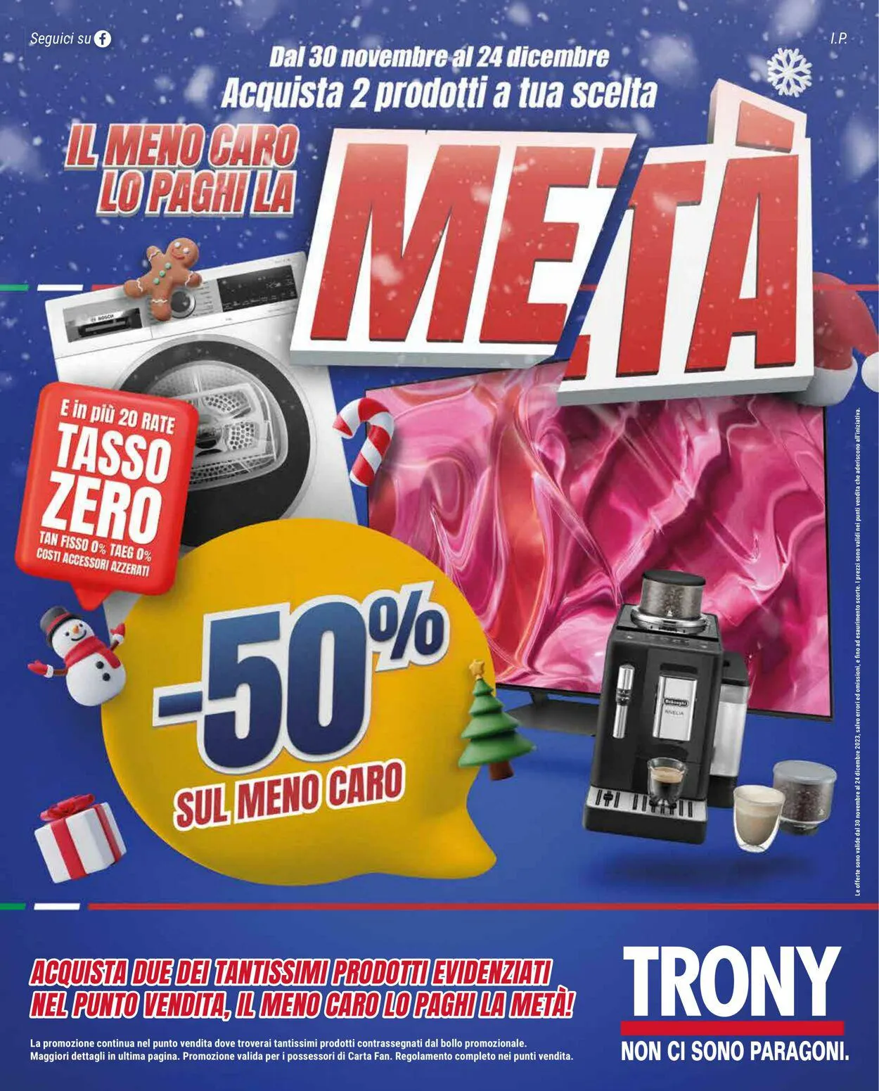 Trony - Roma Volantino attuale da 30 novembre a 24 dicembre di 2023 - Pagina del volantino 1