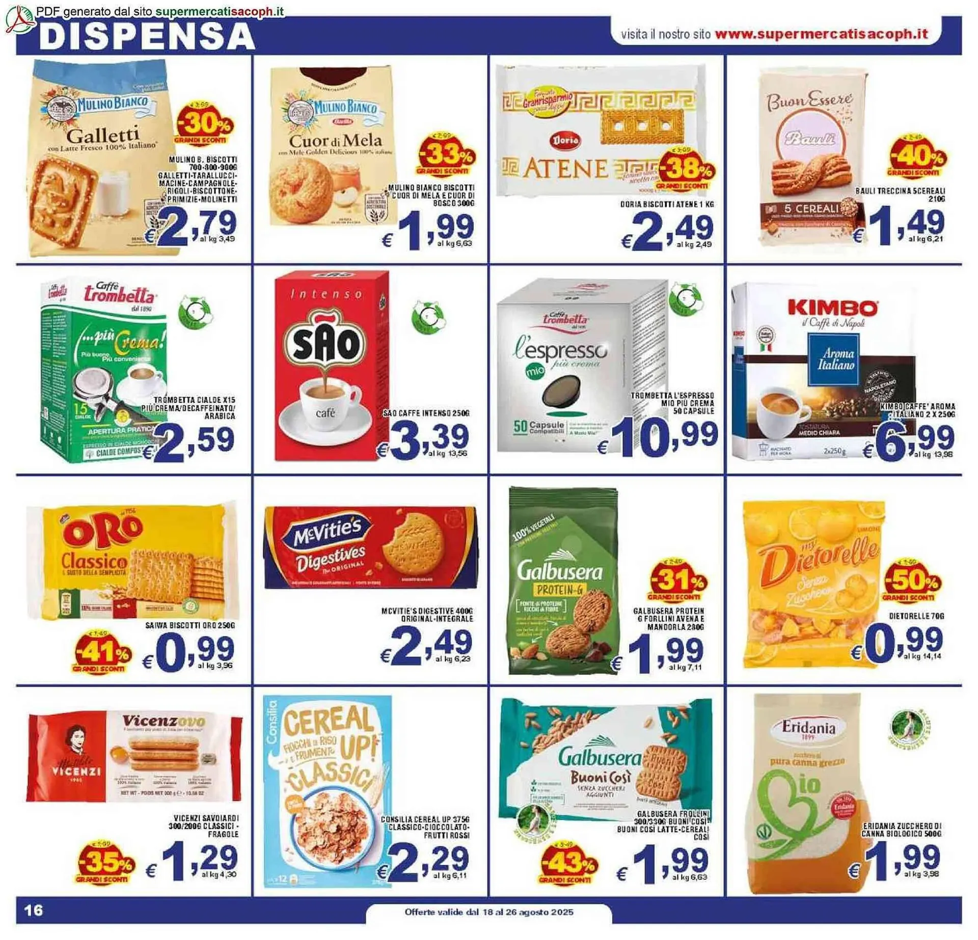 Volantino Sacoph da 18 agosto a 26 agosto di 2025 - Pagina del volantino 16