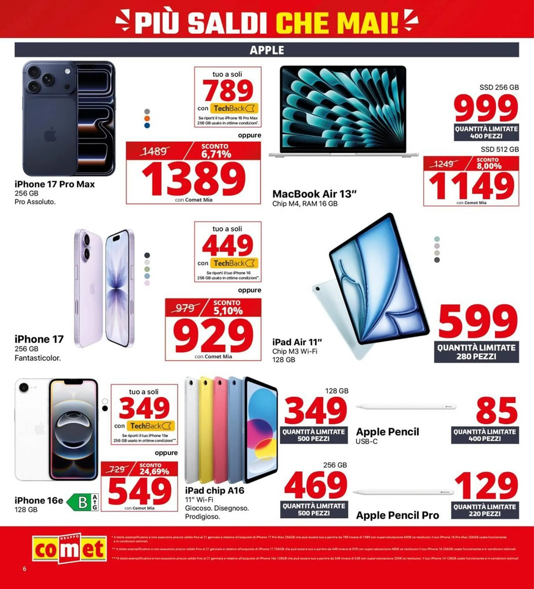 Volantino Comet da 2 gennaio a 21 gennaio di 2026 - Pagina del volantino 6