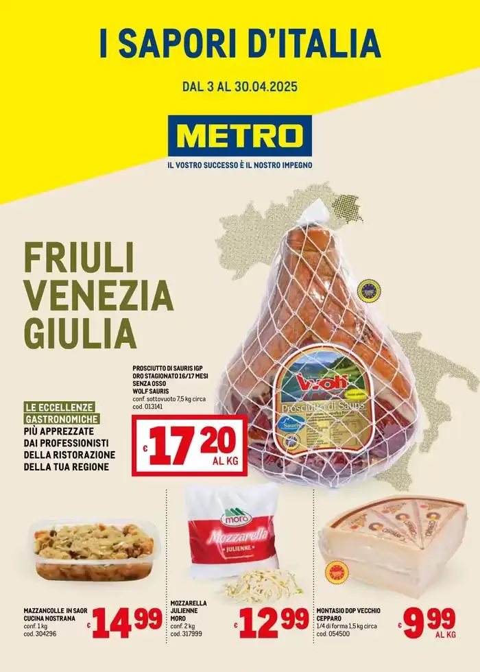 Sapori d'Italia -Friuli da 3 aprile a 30 aprile di 2025 - Pagina del volantino 1