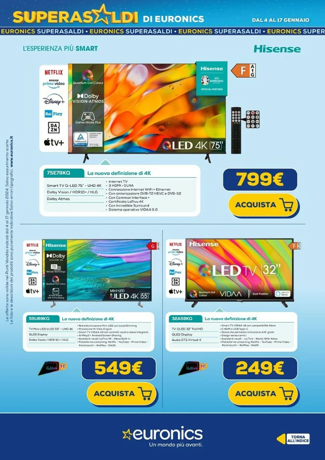 Euronics Volantino attuale da 4 gennaio a 17 gennaio di 2024 - Pagina del volantino 13