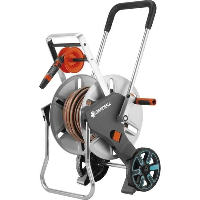 Gardena Carrello avvolgitubo 25m e attrezzatura AquaRoll M Easy Metal mod. 18547-20 EAN 4078500045070
