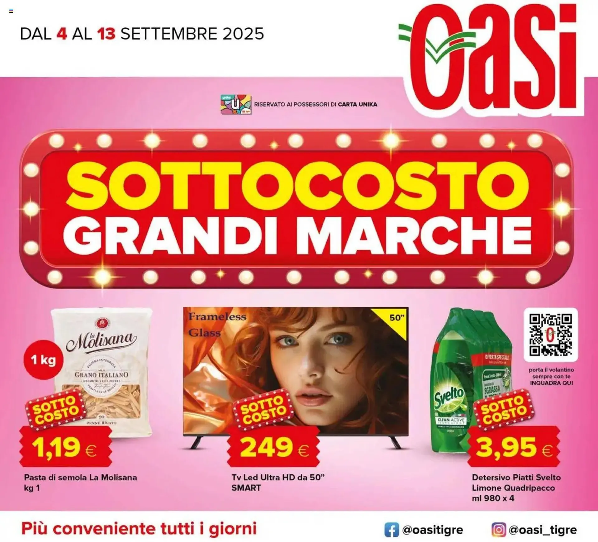 Volantino Oasi da 4 settembre a 13 settembre di 2025 - Pagina del volantino 1