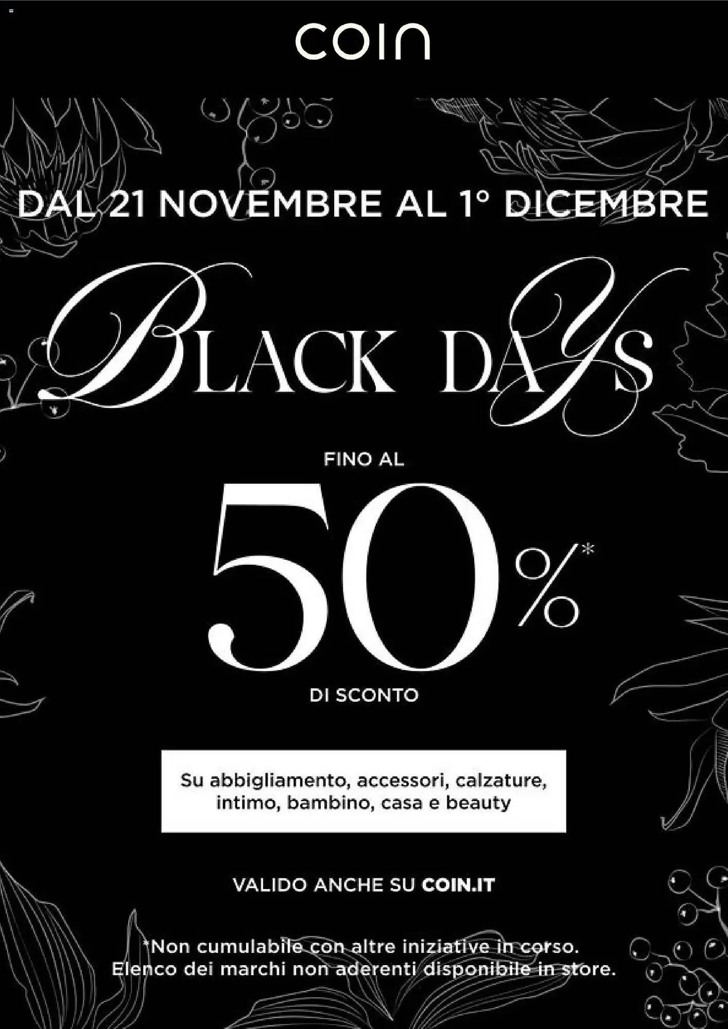 Volantino Coin da 23 novembre a 1 dicembre di 2025 - Pagina del volantino 1