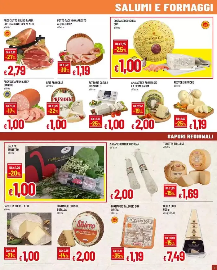 TANTI PRODOTTI DA 0,50 A 3,00€ da 9 gennaio a 22 gennaio di 2025 - Pagina del volantino 13