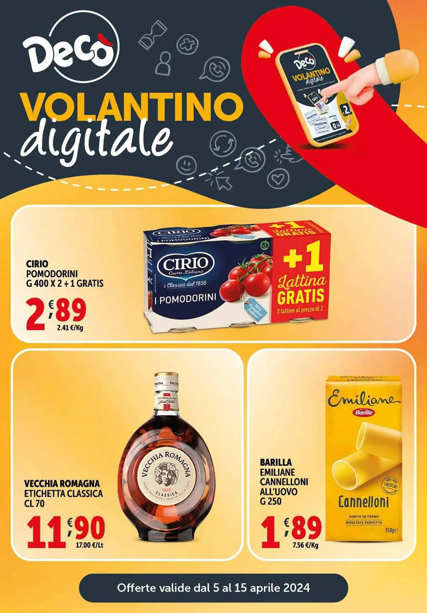 Volantino Deco Supermercati da 5 aprile a 15 aprile di 2024 - Pagina del volantino 1