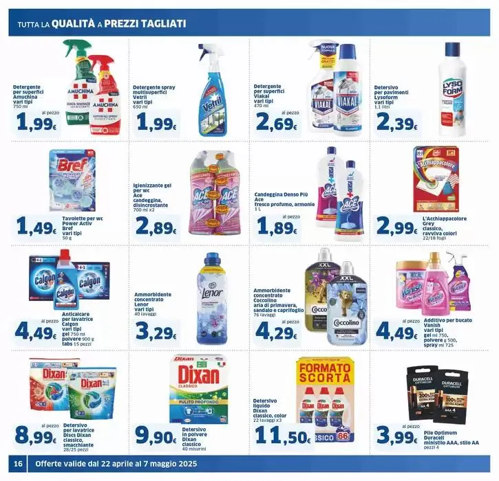 Sconti che volano alto, Superstore da 22 aprile a 7 maggio di 2025 - Pagina del volantino 16