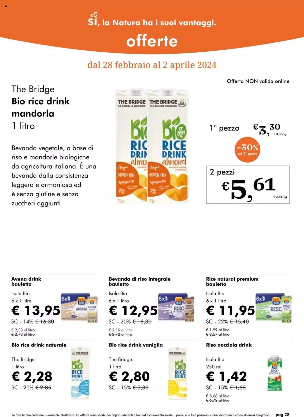 Volantino Natura Sì da 28 febbraio a 2 aprile di 2024 - Pagina del volantino 28
