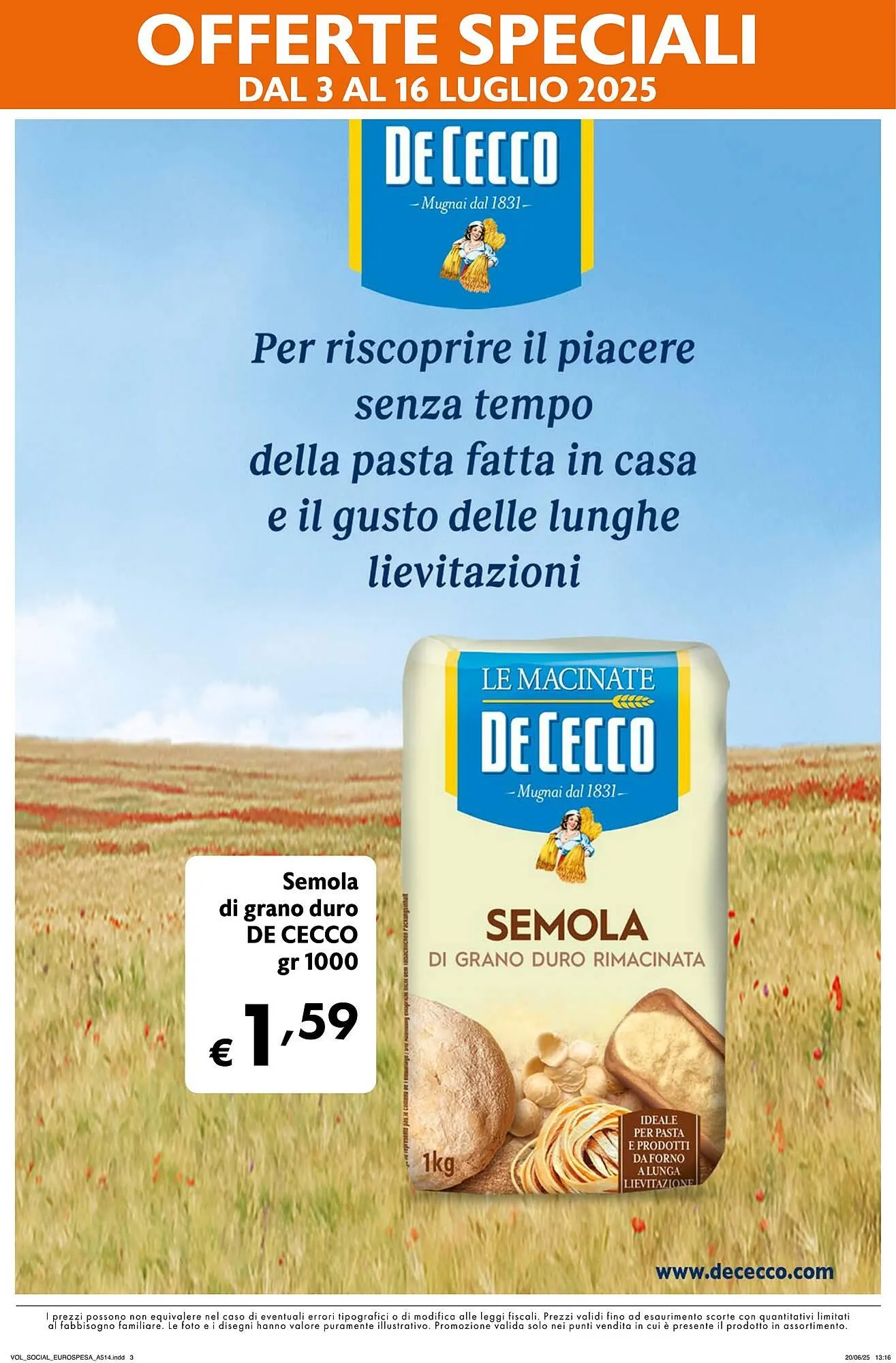 Volantino Eurospesa da 3 luglio a 16 luglio di 2025 - Pagina del volantino 18