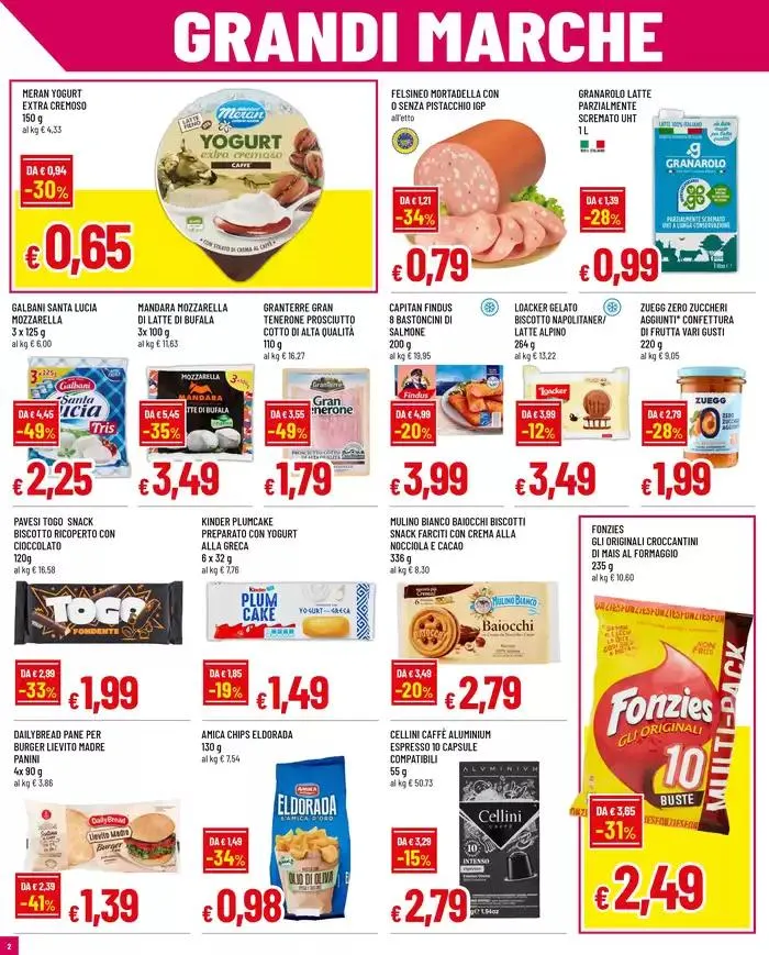 GRANDI MARCHE A PICCOLI PREZZI da 22 aprile a 7 maggio di 2025 - Pagina del volantino 2