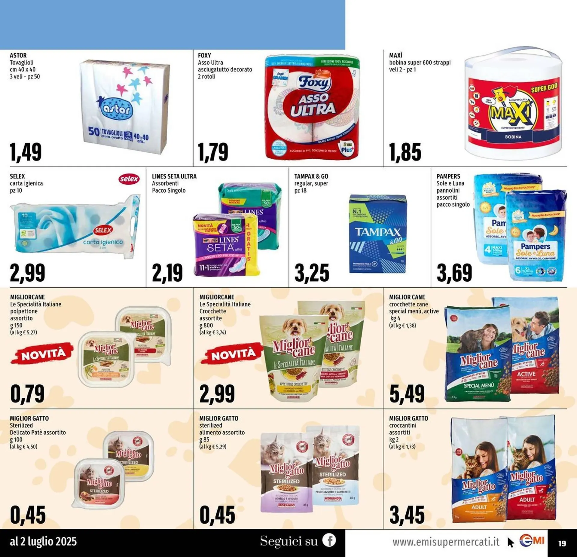 Volantino Emi Supermercati da 19 giugno a 2 luglio di 2025 - Pagina del volantino 19