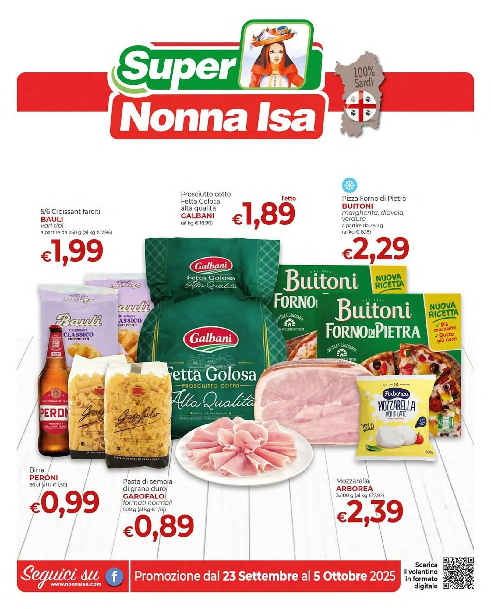 Volantino Supermercati Nonna Isa da 23 settembre a 5 ottobre di 2025 - Pagina del volantino 1