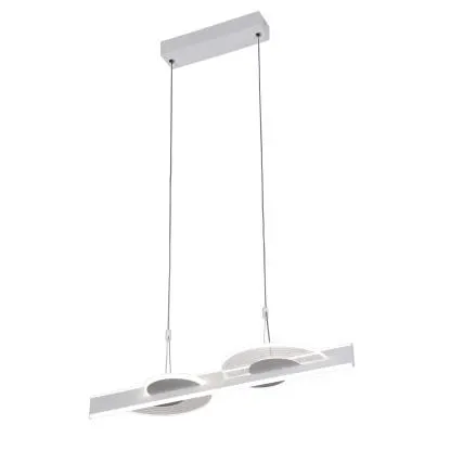 Lampadario a sospensione Niki LED Bianco Neutro bianco e trasparente Ø 60x150 cm