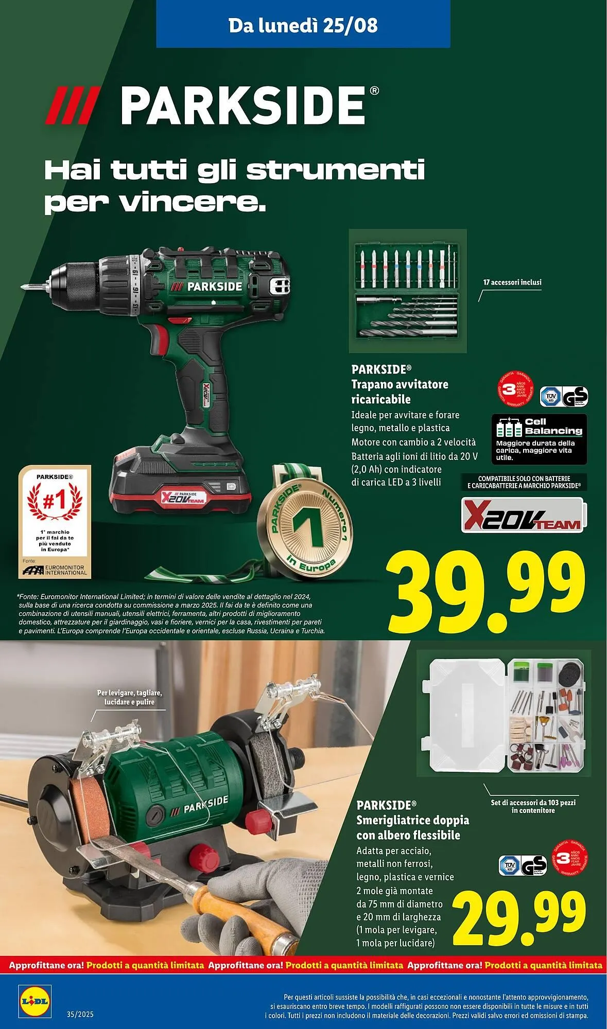 Volantino Lidl da 25 agosto a 31 agosto di 2025 - Pagina del volantino 30