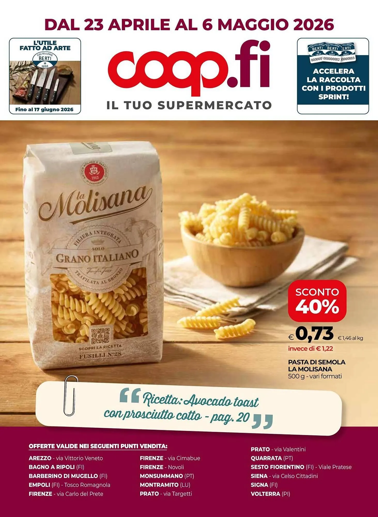 Volantino Unicoop da 23 aprile a 6 maggio di 2026 - Pagina del volantino 1