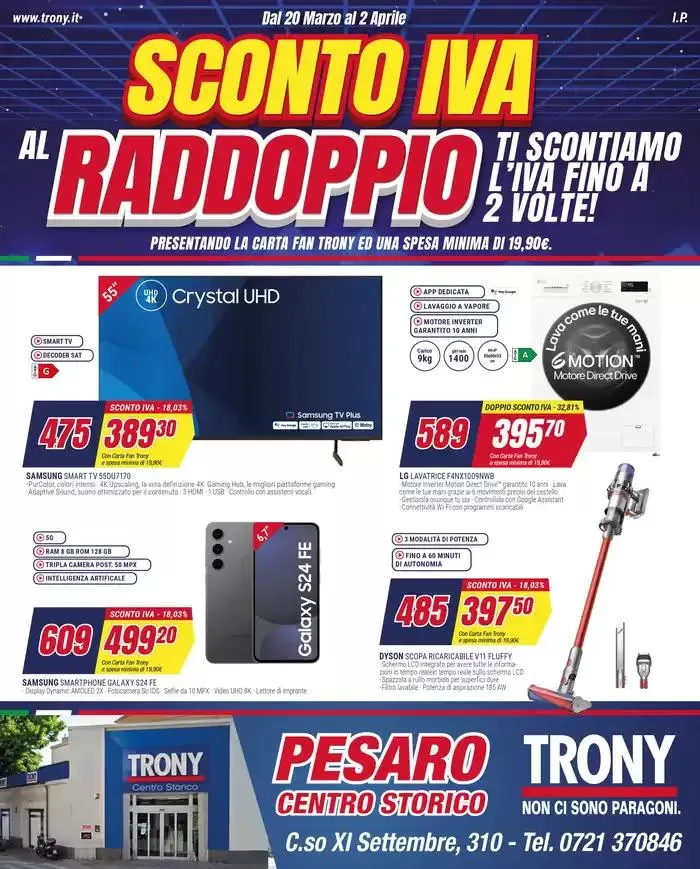 Sconto iva al raddoppio da 20 marzo a 2 aprile di 2025 - Pagina del volantino 1