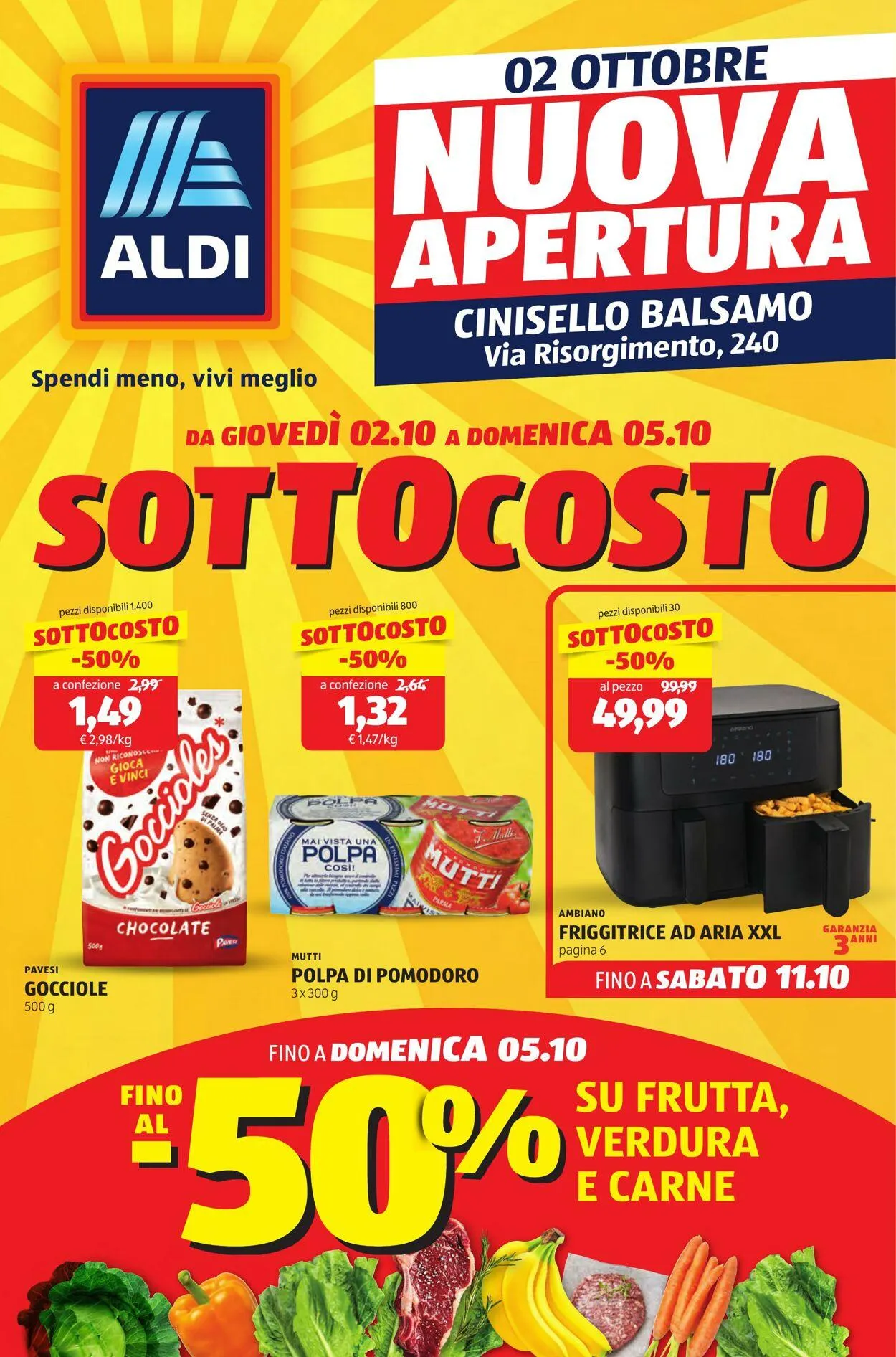 Aldi Volantino attuale da 5 ottobre a 19 ottobre di 2025 - Pagina del volantino 1