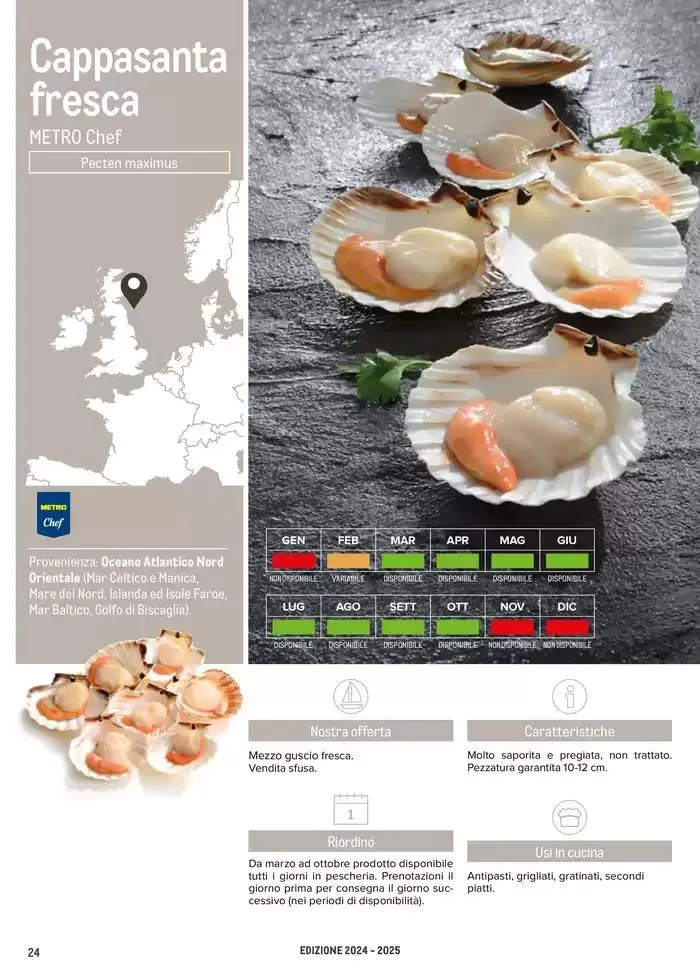 Catalogo Frutti di mare da 2 gennaio a 31 luglio di 2025 - Pagina del volantino 24