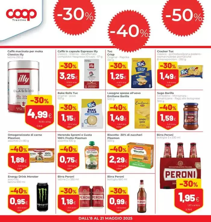30% 40% 50% sulle grandi marche da 8 maggio a 21 maggio di 2025 - Pagina del volantino 4
