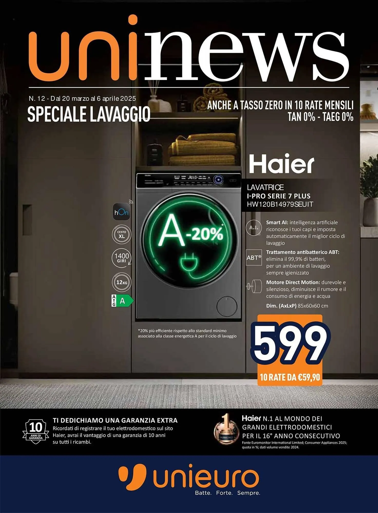 Volantino Unieuro da 20 marzo a 6 aprile di 2025 - Pagina del volantino 1