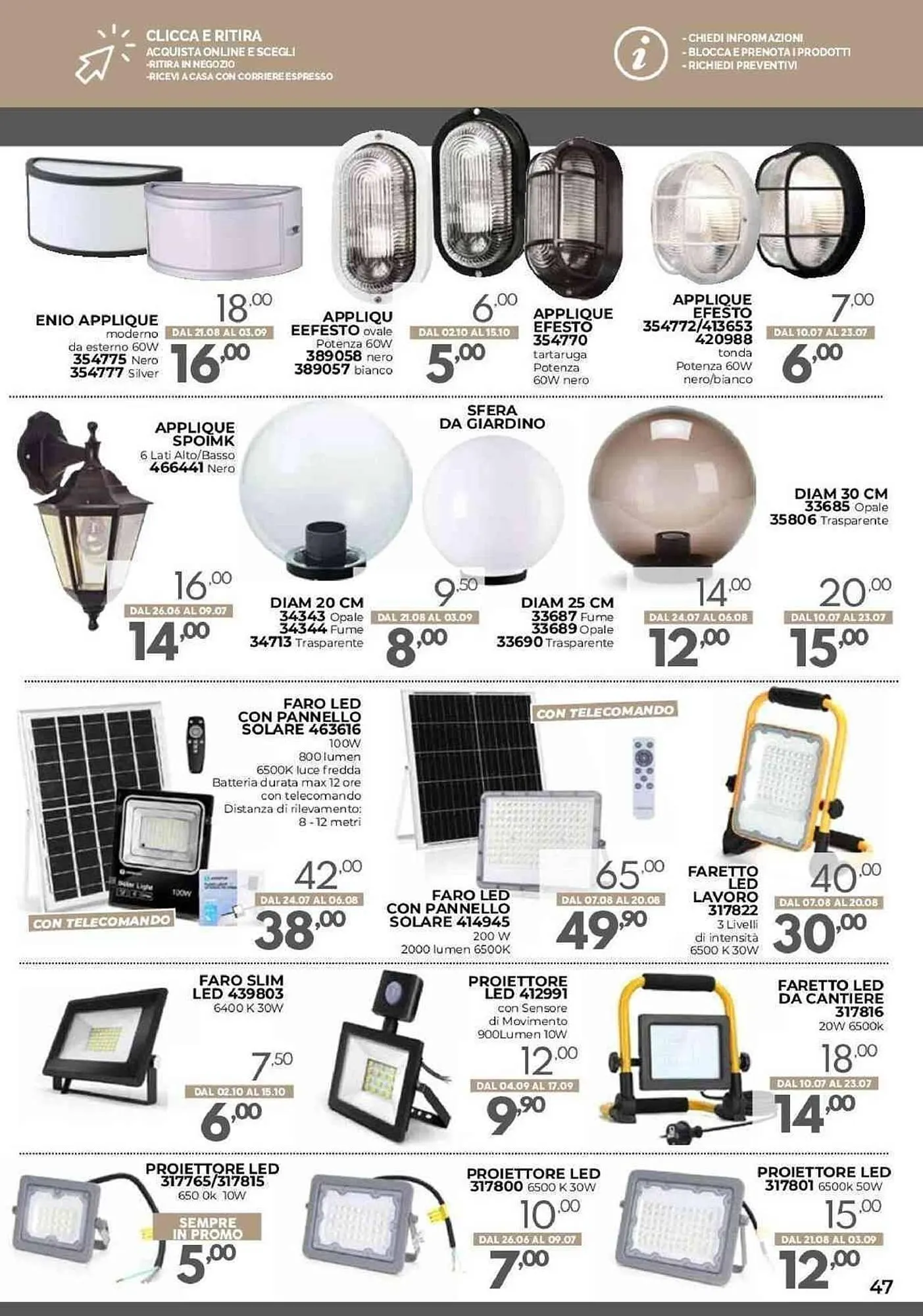 Volantino Orizzonte da 25 luglio a 31 dicembre di 2023 - Pagina del volantino 47