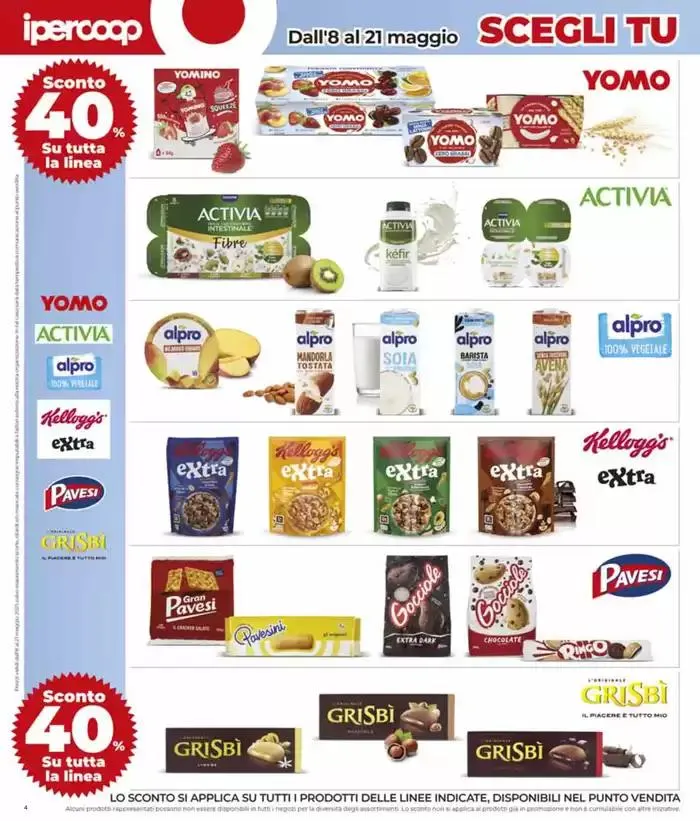 Grandi marche 30% 40% 50% da 8 maggio a 21 maggio di 2025 - Pagina del volantino 4