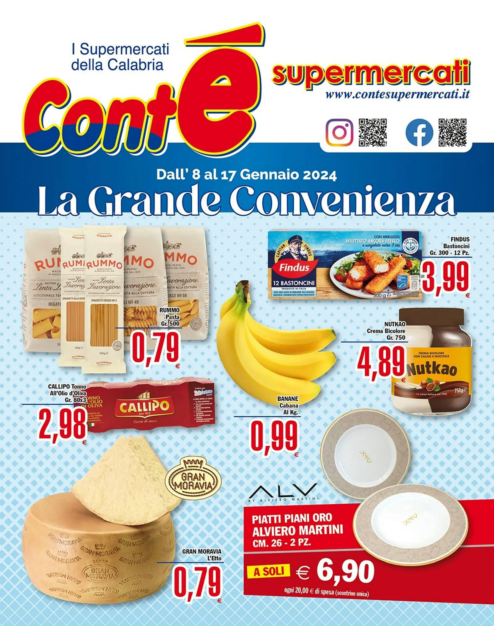 Volantino Conte Supermercati da 8 gennaio a 17 gennaio di 2024 - Pagina del volantino 1