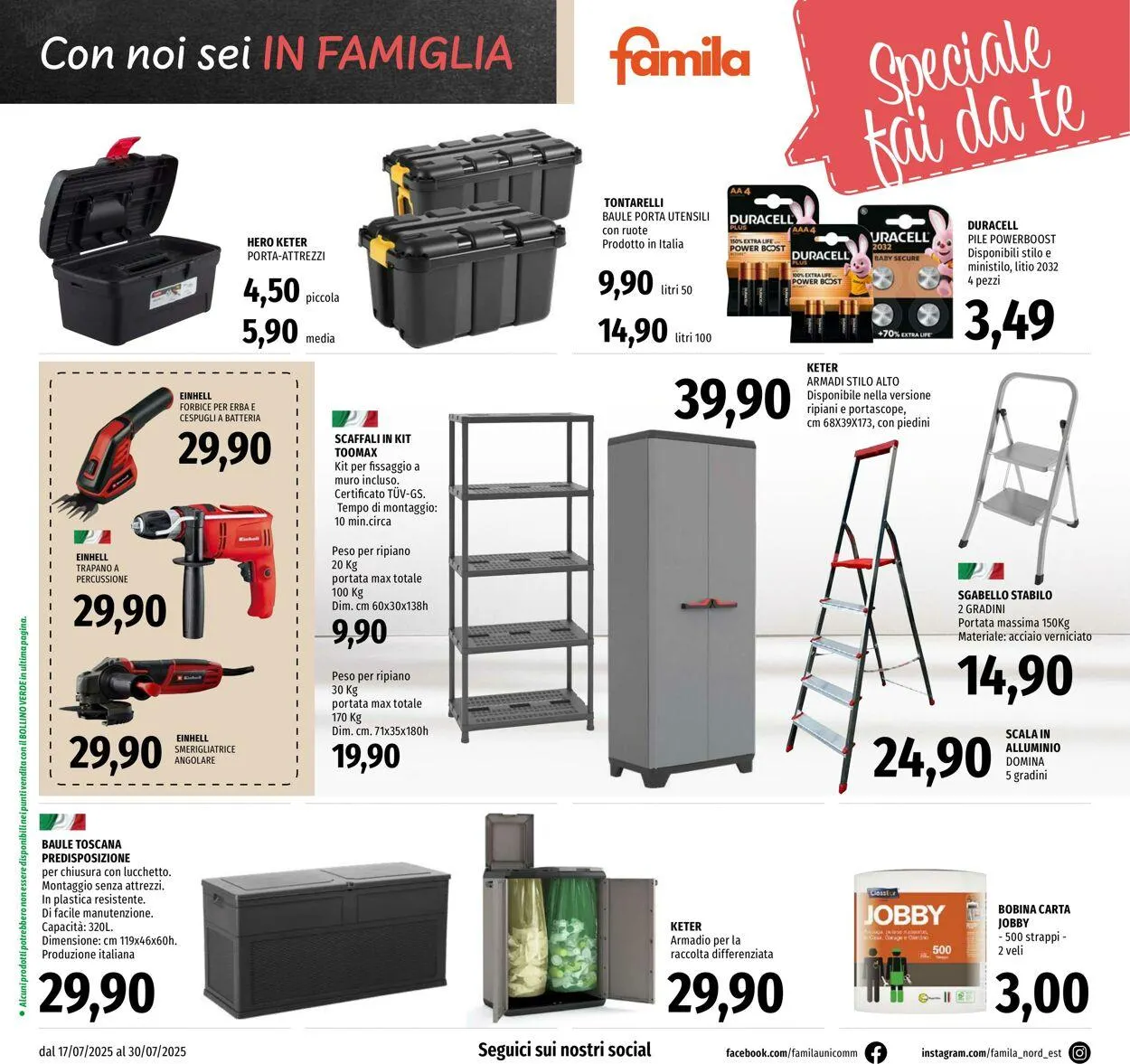 Famila Volantino attuale da 17 luglio a 30 luglio di 2025 - Pagina del volantino 26