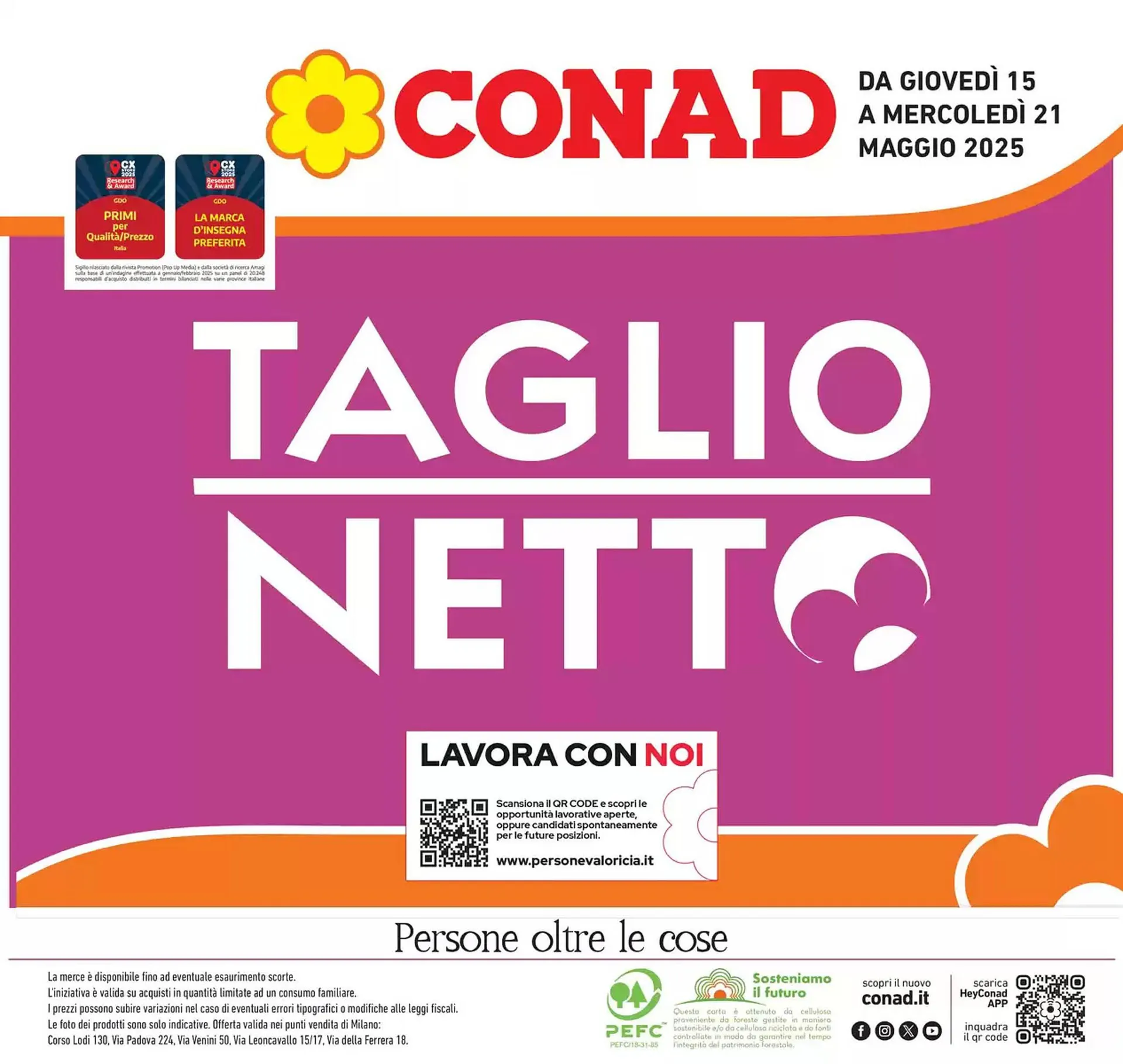 Volantino Conad da 15 maggio a 21 maggio di 2025 - Pagina del volantino 1