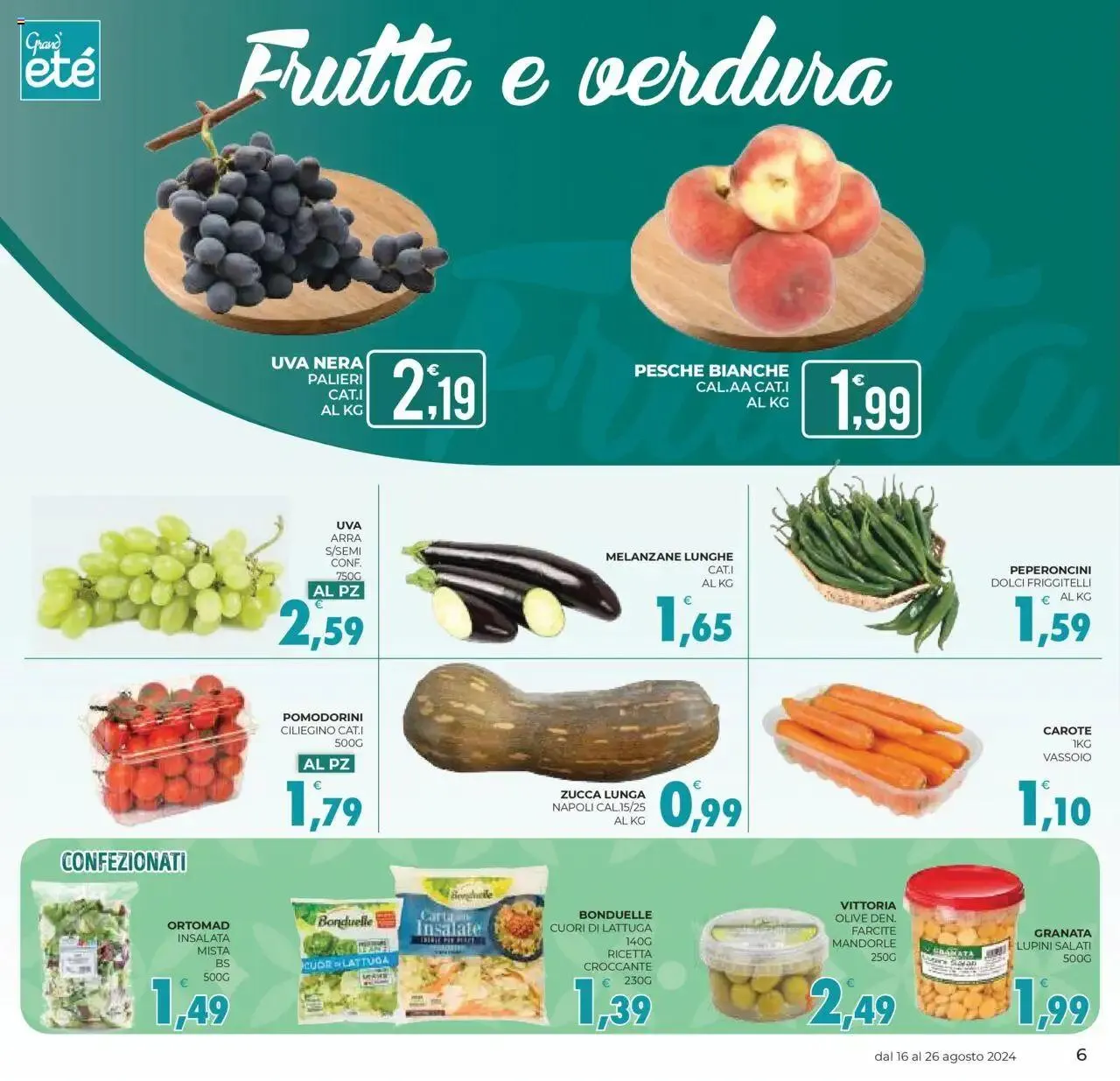 Volantino Eté - Grandeté da 16 agosto a 26 agosto di 2024 - Pagina del volantino 6