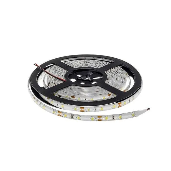 Striscia LED waterproof IP65 9.6W/m DC12V 120LED/m lunghezza 5m - Bianco Naturale 6500K