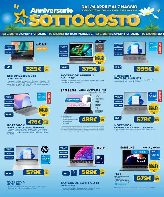Anniversario Sottocosto da 24 aprile a 7 maggio di 2025 - Pagina del volantino 10