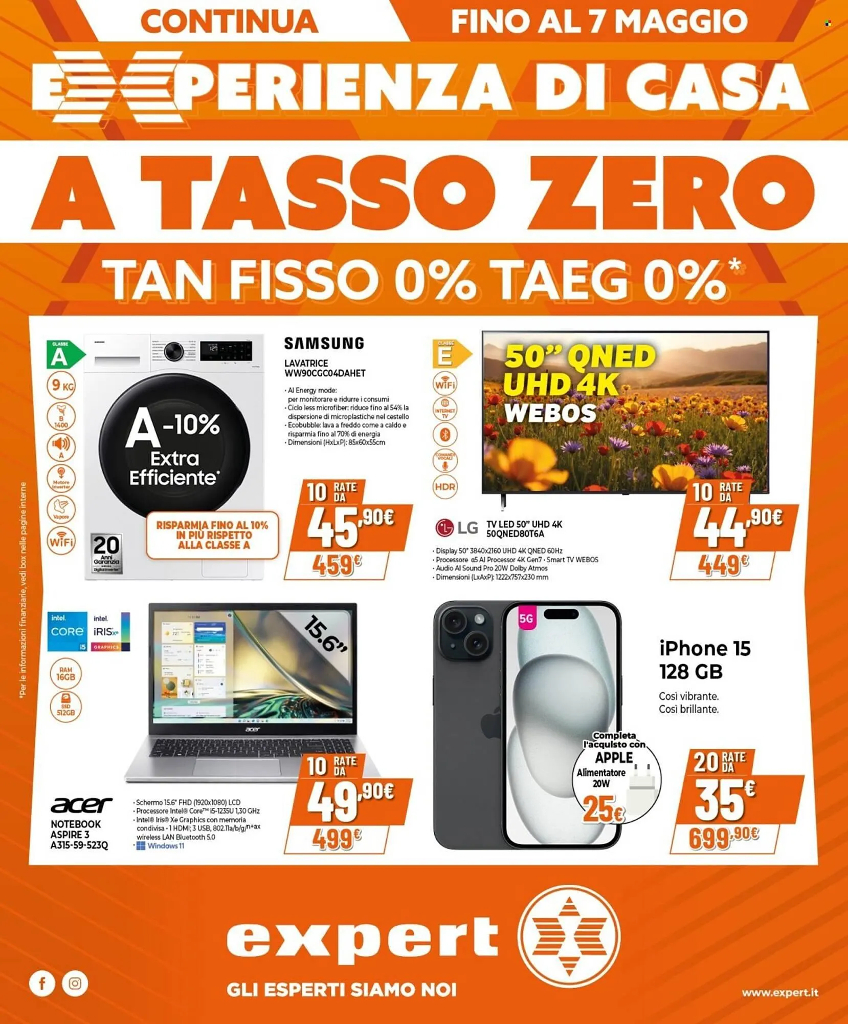 Volantino Expert da 22 aprile a 7 maggio di 2025 - Pagina del volantino 1