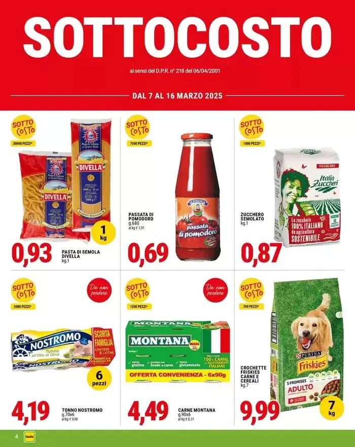 Sotto costo da 7 marzo a 16 marzo di 2025 - Pagina del volantino 4