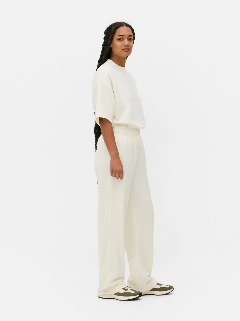 Pantaloni da tuta a gamba dritta con elastico