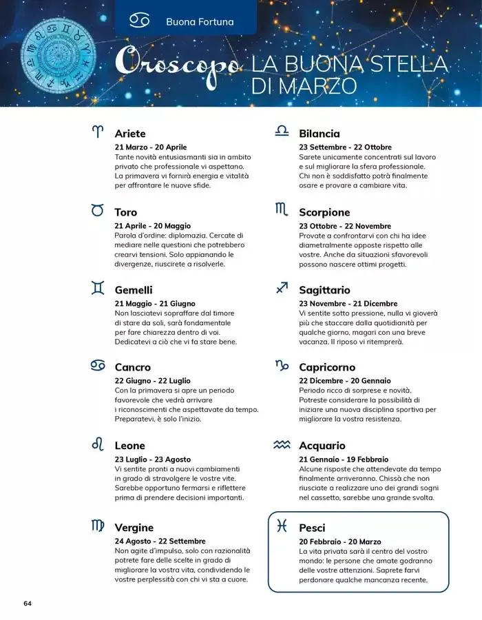 Sapori Italiani da 12 marzo a 31 marzo di 2025 - Pagina del volantino 64