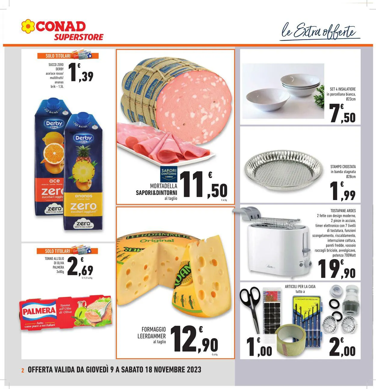 Conad - Superstore - Napoli Volantino attuale da 9 novembre a 18 novembre di 2023 - Pagina del volantino 2