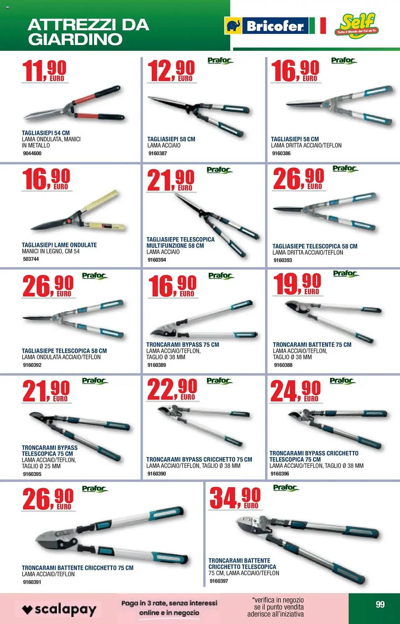 Volantino Bricofer da 27 maggio a 30 settembre di 2025 - Pagina del volantino 99