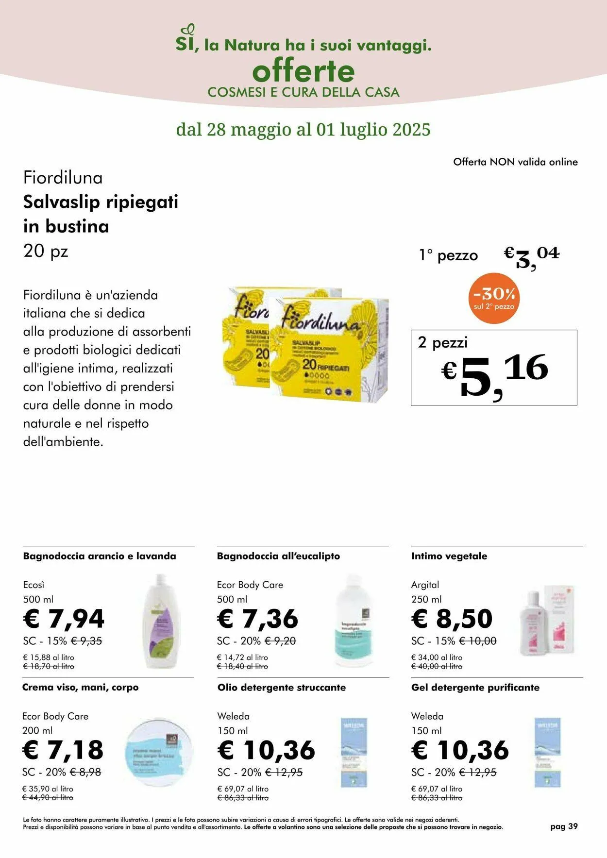 Natura Sì Volantino attuale da 22 luglio a 5 agosto di 2025 - Pagina del volantino 39