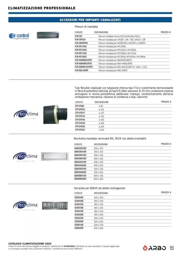 Catalogo Climatizzazione 2025 da 1 gennaio a 31 dicembre di 2025 - Pagina del volantino 145