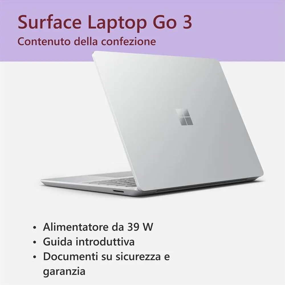 MICROSOFT - LAPTOP GO 3 I5/16GB/256-Platinum