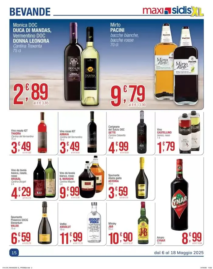 Il piacere di fare la spesa da 5 maggio a 18 maggio di 2025 - Pagina del volantino 15