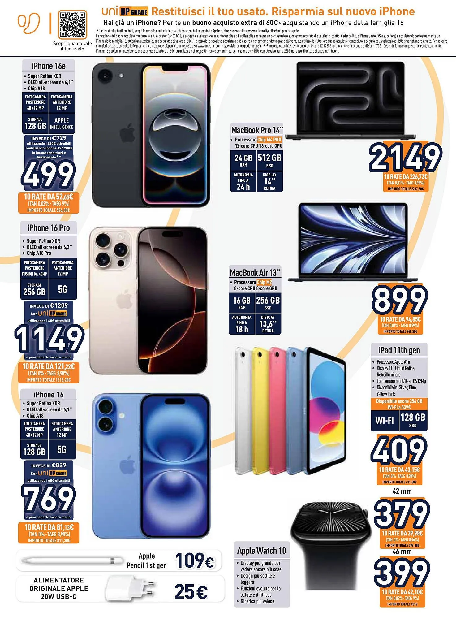 Volantino Unieuro da 2 aprile a 17 aprile di 2025 - Pagina del volantino 10