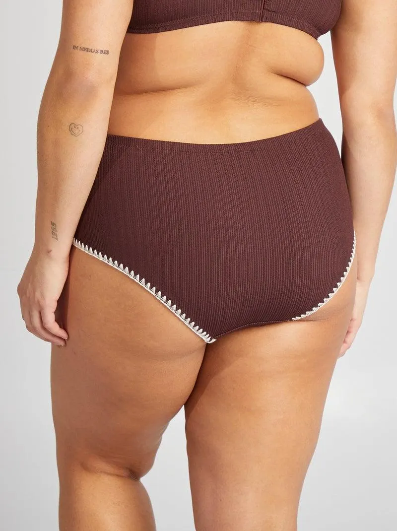 Slip bikini bicolore - VIOLA