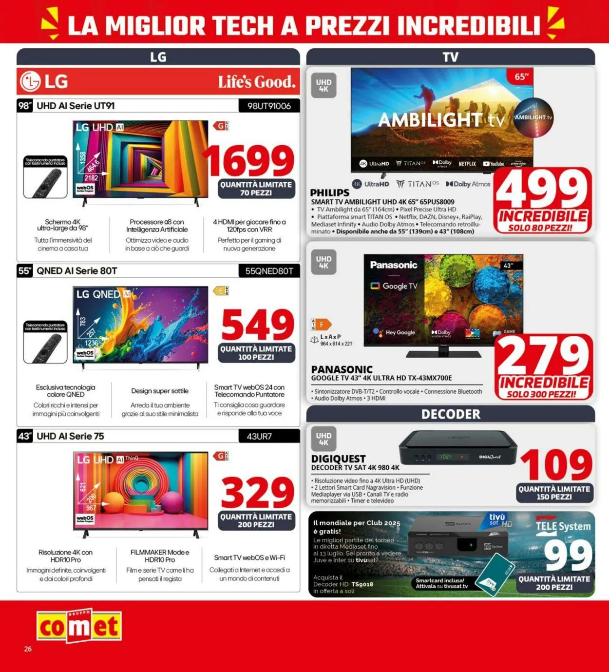 Comet Volantino attuale da 19 giugno a 3 luglio di 2025 - Pagina del volantino 26
