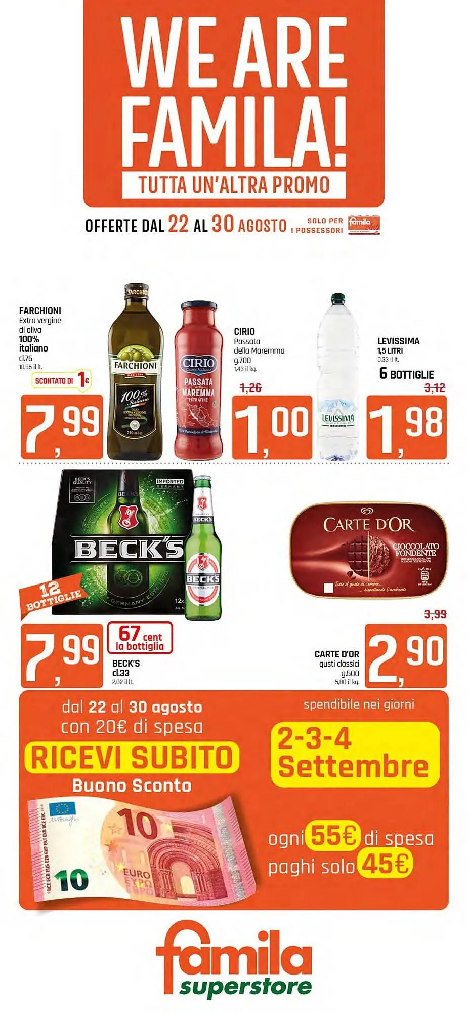 Volantino Supermercato Fratelli Scotto da 22 agosto a 30 agosto di 2024 - Pagina del volantino 1