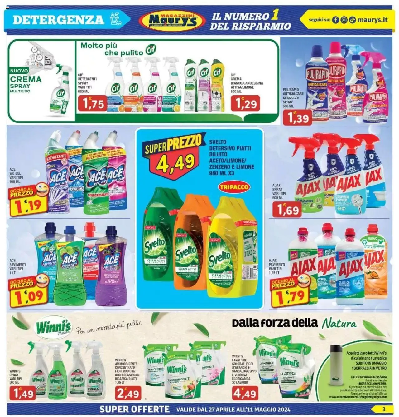 Maury's - Volantino da 27 aprile a 11 maggio di 2024 - Pagina del volantino 3