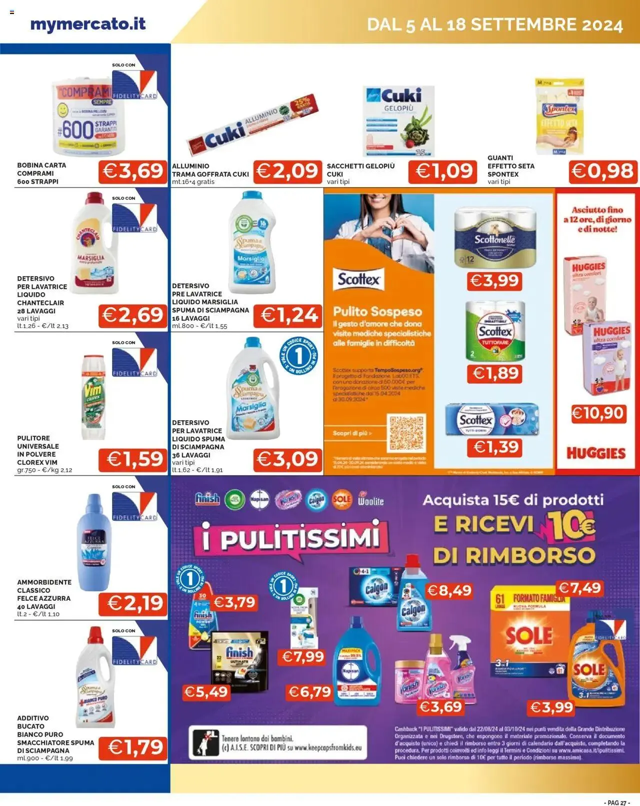 Volantino Mercatò da 5 settembre a 18 settembre di 2024 - Pagina del volantino 27